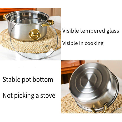 12pcs Stainless Steel Cookware Set Pots and Pans Kitchen Cooking Utensil Set