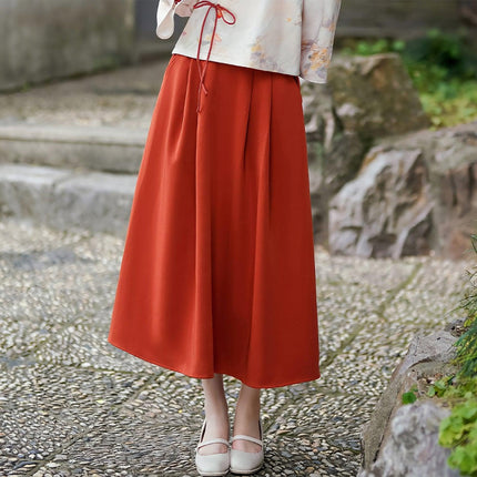 Autumn Winter New Chinese Style Cheongsam Top Women girl Fashion Improved Skirt Dress Suit - Aimall