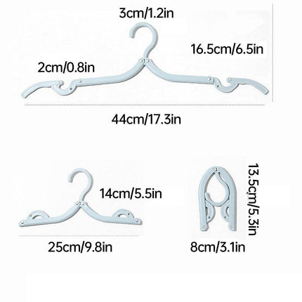 5/10pcs Travel Portable Folding Hangers for Clothes Business Trip Essentials