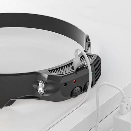 Waterproof COB Headlamp Night Buddy LED Motion Sensor Head Torch Headlight
