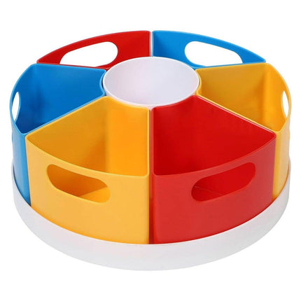 Rotating Pen Holder with Compartments Desk Organizer Office Stationery Storage
