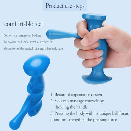 2PCS Acupoint Thumb Massager Trigger Point Muscle Pressing Rehabilitation Tool