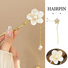 Shell Flower Fringe Hairpin Vintage Chinese Style Accessories Women Bridal