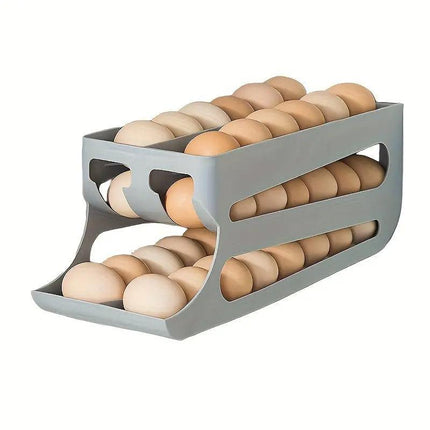 Sliding Egg Carton Refrigerator Storage for Kitchen Egg Holder and Organizer