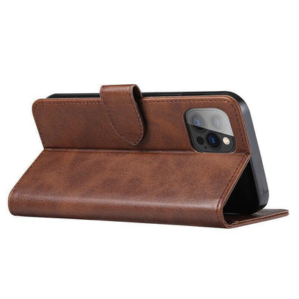 Brown Wallet Leather Flip Case Cover For iPhone 7 8 6 6S Plus X 11 12 13 Pro XS Max XR - Aimall