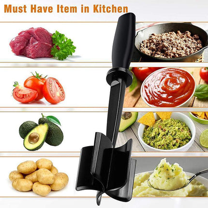 Meat Chopper Ground Beef Masher Heat Resistant Meat Masher Hamburger Chopper - Aimall