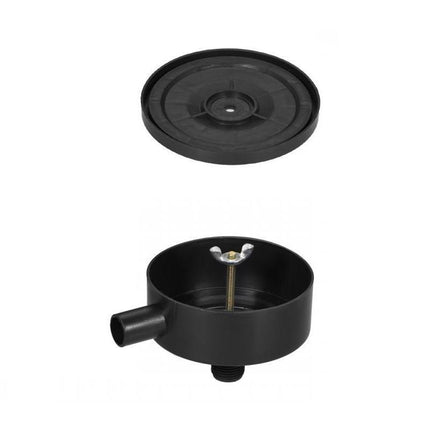 2 PCS Compressor Male Threaded 20mm Air Intake Silencer Filter Black Shell - Aimall