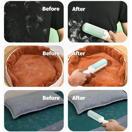 Pet Hair Remover Roller Self Cleaning Hair Remover Fur Removal For Dog and Cat - Aimall