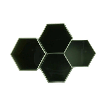2pcs Hexagonal Pen Holder Desktop Organiser Storage Box Office Desk Accessories