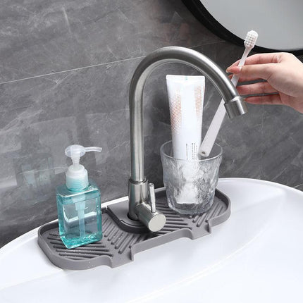 Kitchen Faucet Storage Rack Holder Soap Sponges Caddy Organizer Sink Basket Rack - Aimall