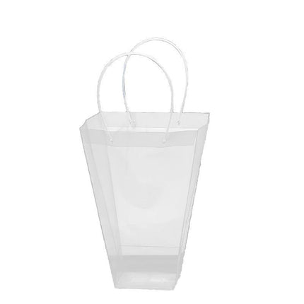 Transparent Tote Handbag Flower Bouquet Packaging Bag Valentine's Day Gift Bag - Aimall