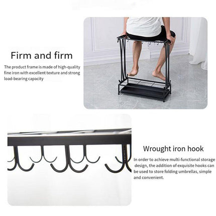 Home Umbrella Storage Rack Stand Organiser for Rain Gear Entryway Umbrella Shelf