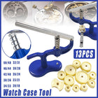 Watch Case Press 12 Dies Back Cover Closer Watchmaker Repair Tool Kit Set