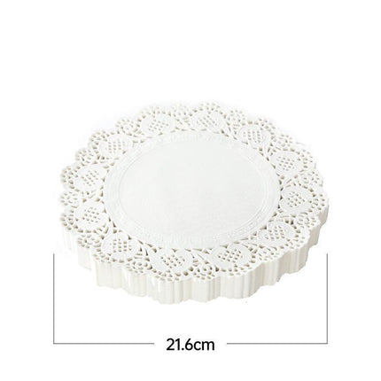 250pcs Baking Parchment Paper Flower Design Kitchen Oil Absorbing Cake Liners