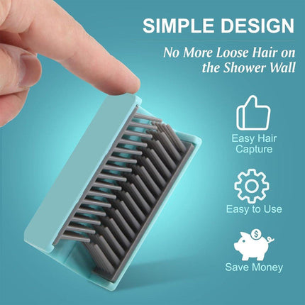 Shower Hair Catcher Easy to Install Silicone Hair Collector For Bathroom Tools