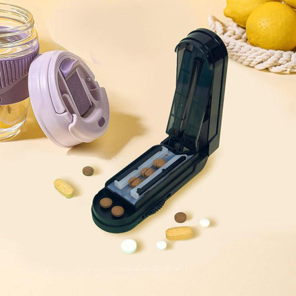 Pill Slicer Cutter Tablet Splitter Portable Pill Divider Medication Organizer