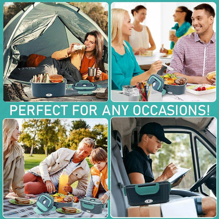 Portable Electric Lunch Box Heated Thermal Insulated Food Warmer for Home