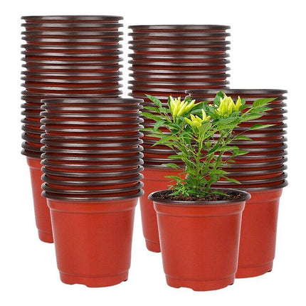 100PCS Plastic Plant Flower Garden Pots Nursery Seedlings Pot Growing Container - Aimall