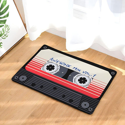 Absorbent Non-Slip Camera Bathroom Floor Mat Family Entry Door Mat Home Rug