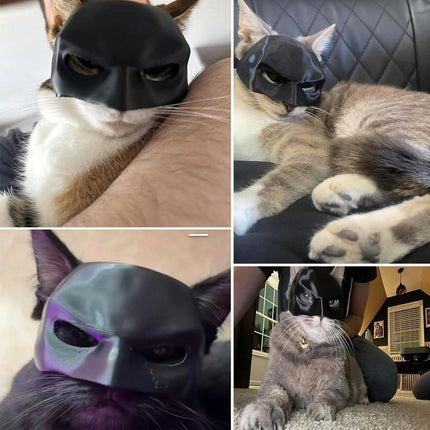 Halloween Bat Mask Cat Mask Pet Costume Accessories for Small Dogs Cats Outfit