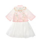 Girls Autumn Hanfu Dress Traditional Chinese Style Skirt Outfit for Daily Wear
