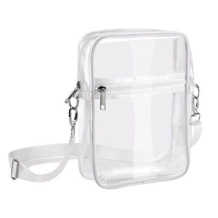 Transparent Crossbody Bag Clear Stylish Handbag for Men and Women Daily Use