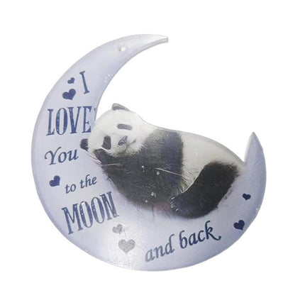Animal in the Moon Hanging Ornament Car Rear View Mirror Gift Pendant Home - Aimall