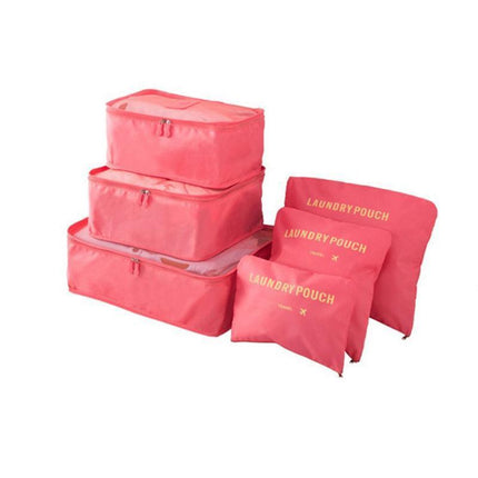 6PCS/Set Suitcase Storage Bags Luggage Organiser Clothes Packing Travel Cubes - Aimall
