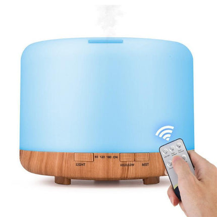 500ML Aroma Aromatherapy Diffuser LED Oil Ultrasonic Air Humidifier Purifier - Aimall