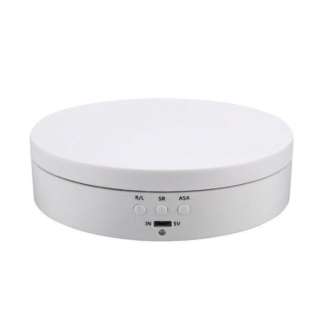 360° Rotating Electric Turntable Display Stand Jewelry Photography Show Holder