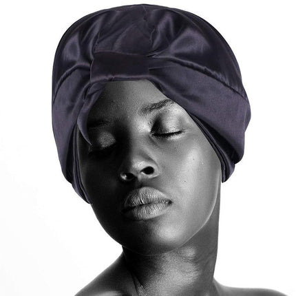 Imitated Silk Sleeping Cap Sleep Hat Womens Night Hair Styling Care Bonnet Wrap - Aimall