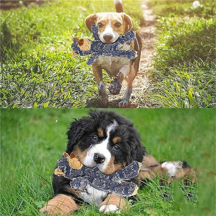 Puppy Squeaky Plush Toy Small Dog Chew Soft Bear Pet Companion