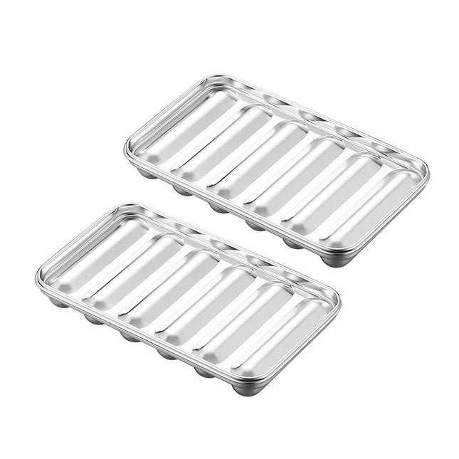 2PCS Stainless Steel Sausage Molds DIY Meat Ham Maker for Baby Food Tool
