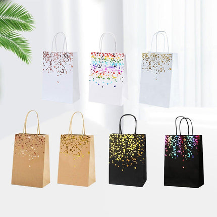 30PCS Kraft Paper Gift Bags Small Love Candy Bags Gold Foil Wedding Party Favors