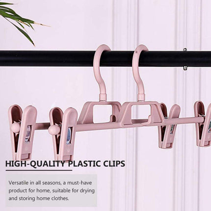 Seamless Household Retractable Pants Rack Buckle Clothes Clip Inner Hanger
