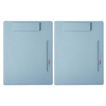 2pcs Leather Clipboard Conference File Holder Hotel Menu Pad Durable Board Clip