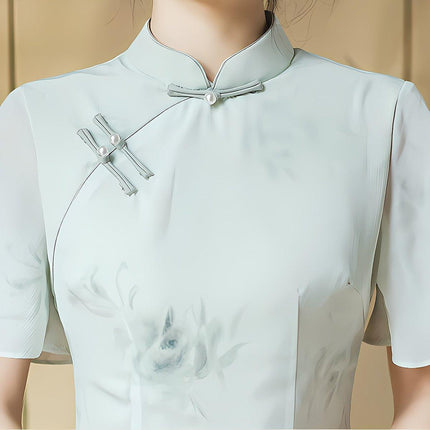 Summer Women Cheongsam Improved Chinese Dress New Elegant Style Traditional