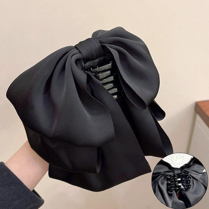 Women Girls Elegant Long Bow Hairpin Large Ribbon Hair Clip Hair Accessories New - Aimall