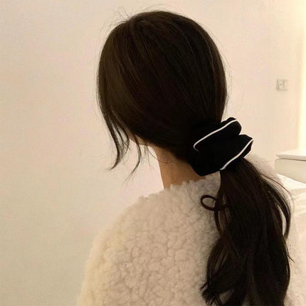 Large Scrunchies Silk Satin Elastic Hair Hair Bands Rope Tie Ponytail Accessory - Aimall
