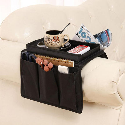 6 Pocket Couch Organizer Remote Storage Holder Sofa Chair Arm Control Rest bag - Aimall