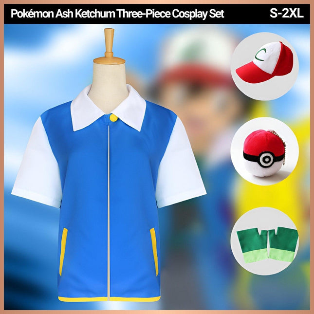 Pokemon Pokemon Xiaozhi Cosplay Gloves Jacket Anime Costume New Version C Suit