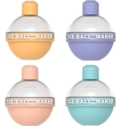4Pcs Light Bulb Silicone Ice Ball Maker Mold for Whiskey Ice Mould Ice Cube Tray