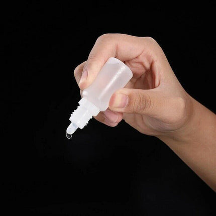 50x Clear Empty Plastic Dropper Bottle Squeezable Eye Drop Liquid Container 5ml - Aimall