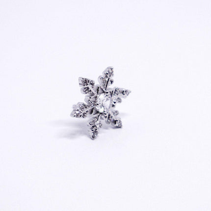Zircon Snowflake Christmas Earrings Studs Winter Jewelry for Women and Girls