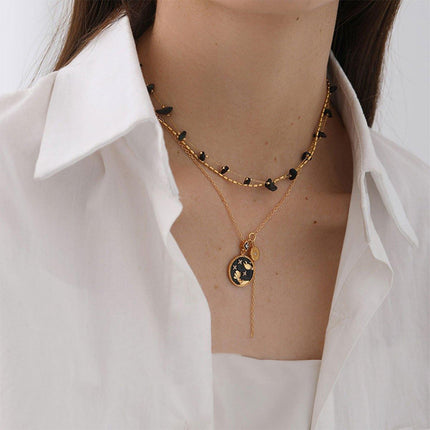 Vintage Black Necklace for Women Gothic Fashion Jewelry Statement Choker Gift