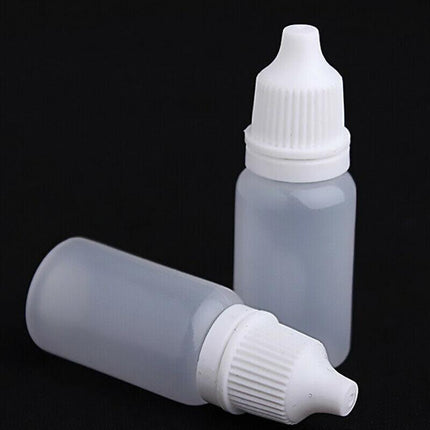 50x Clear Empty Plastic Dropper Bottle Squeezable Eye Drop Liquid Container 5ml - Aimall