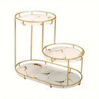 Round Multi-Tier Metal Storage Rack for Bathroom Vanity Kitchen Storage Rack