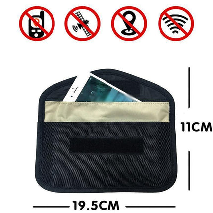 Car Key Signal Blocker Case For Faraday Cage Fob Pouch Keyless RFID Blocking Bag - Aimall