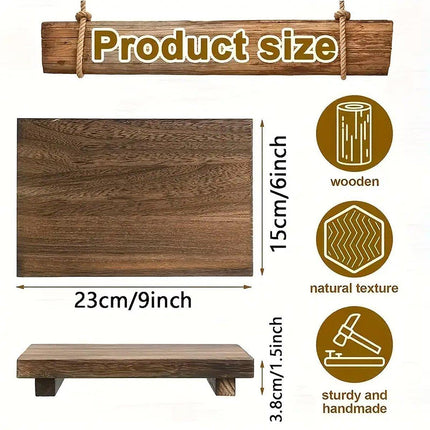 Wooden Soap Dish Storage Shelf Tray Rack Storage Box Case Bathroom Home Decor