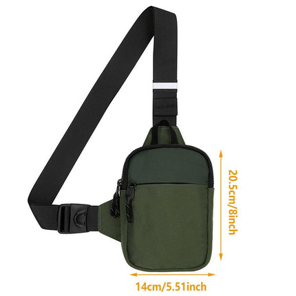 Sports Chest Bag Crossbody Backpack Mini Fashion Satchel for Outdoor Travel